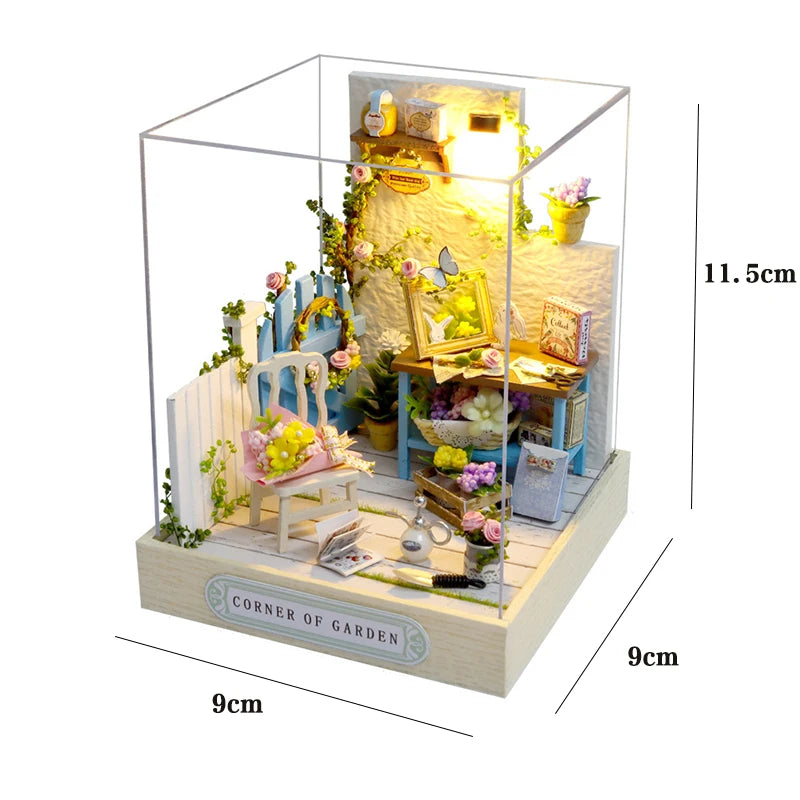 Maison de poupée miniature DIY – Puzzle 3D avec meubles, kit déco et jouet