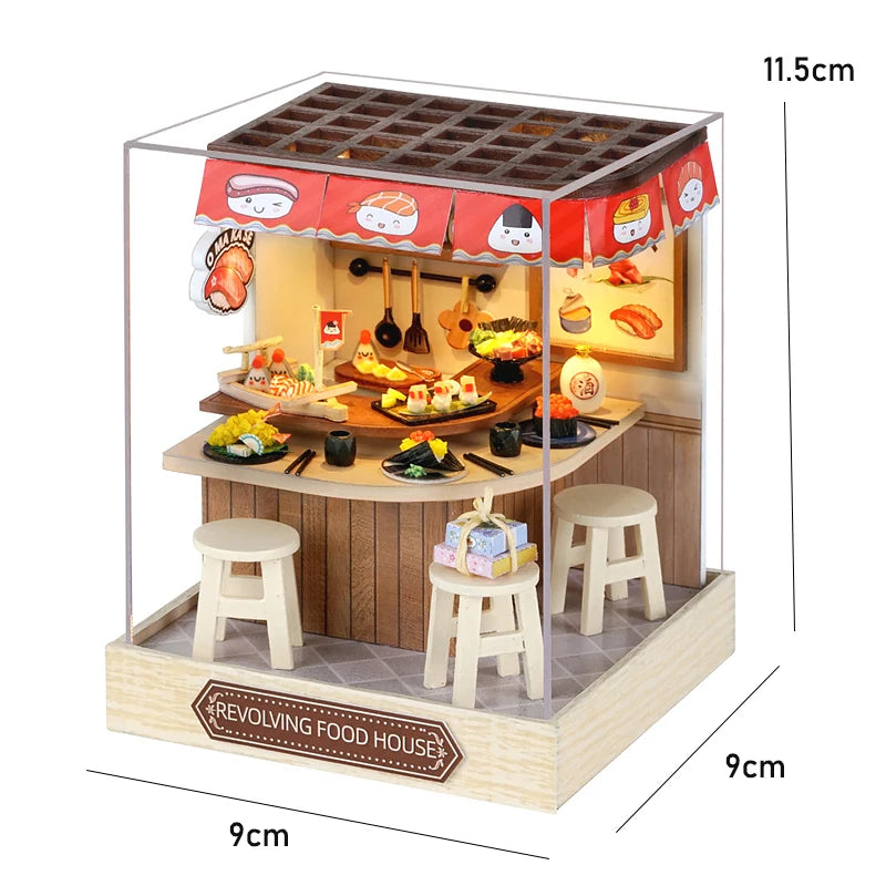 Maison de poupée miniature DIY – Puzzle 3D avec meubles, kit déco et jouet