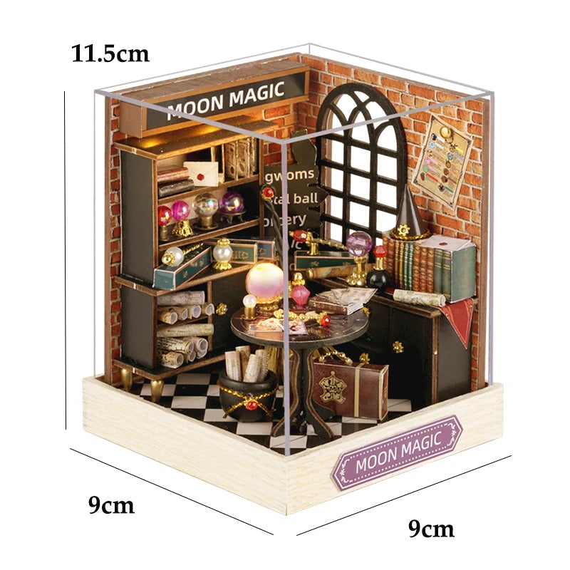Maison de poupée miniature DIY – Puzzle 3D avec meubles, kit déco et jouet