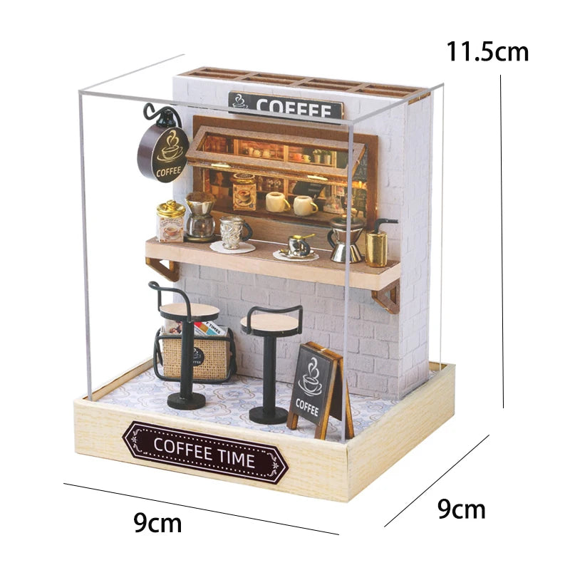 Maison de poupée miniature DIY – Puzzle 3D avec meubles, kit déco et jouet