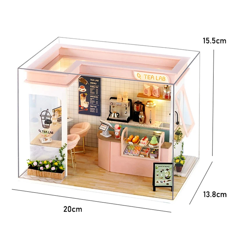 Maison de poupée miniature DIY – Puzzle 3D avec meubles, kit déco et jouet