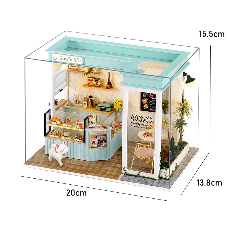 Maison de poupée miniature DIY – Puzzle 3D avec meubles, kit déco et jouet