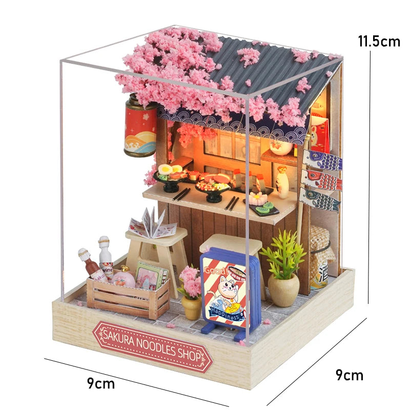 Maison de poupée miniature DIY – Puzzle 3D avec meubles, kit déco et jouet