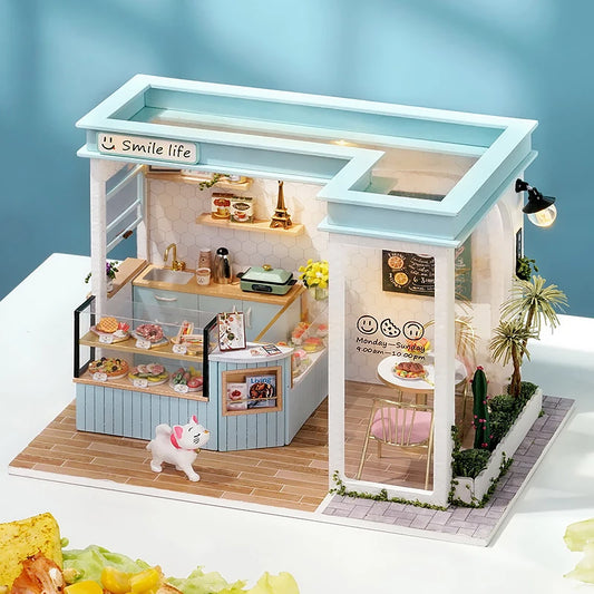 Maison de poupée miniature DIY – Puzzle 3D avec meubles, kit déco et jouet