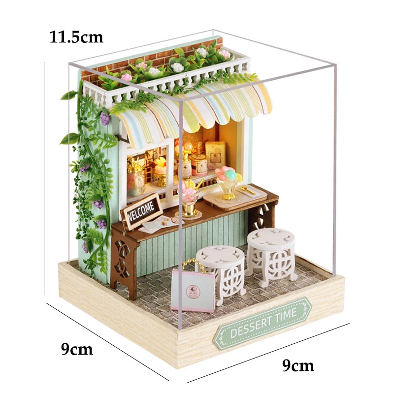 Maison de poupée miniature DIY – Puzzle 3D avec meubles, kit déco et jouet