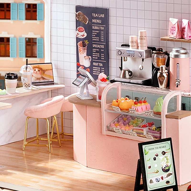 Maison de poupée miniature DIY – Puzzle 3D avec meubles, kit déco et jouet