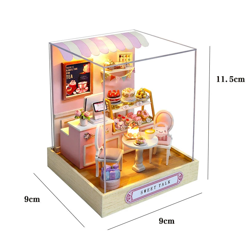 Maison de poupée miniature DIY – Puzzle 3D avec meubles, kit déco et jouet